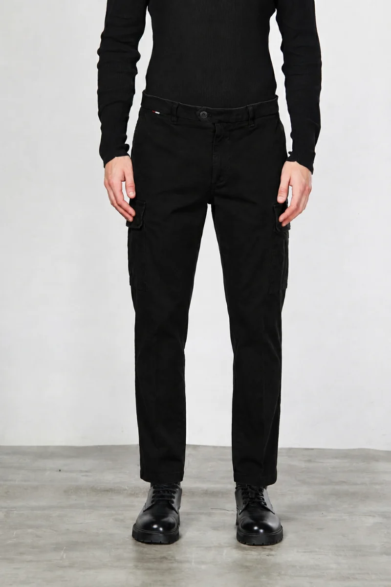 Chile pantalon cargo homme en gabardine carrot fit