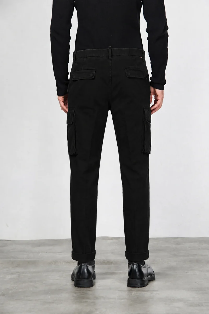 Chile pantalon cargo homme en gabardine carrot fit