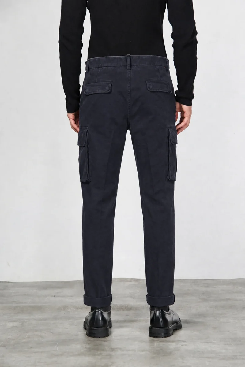 Chile pantalon cargo homme en gabardine carrot fit