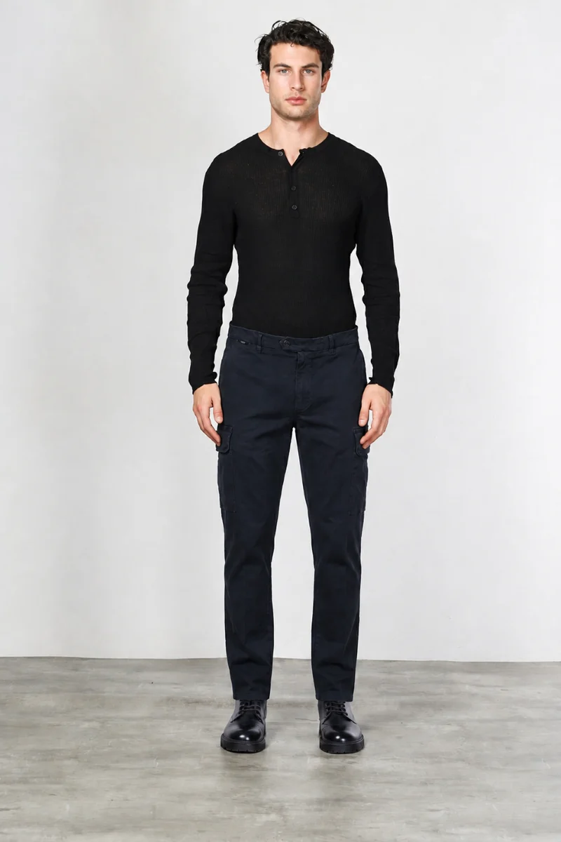 Chile pantalon cargo homme en gabardine carrot fit
