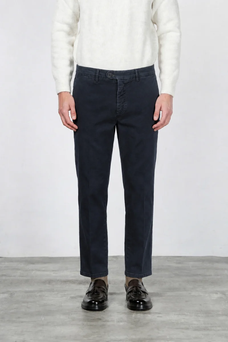 Pantalon Chino Homme Garden en Tissu Bull Stretch Coupe Carrot