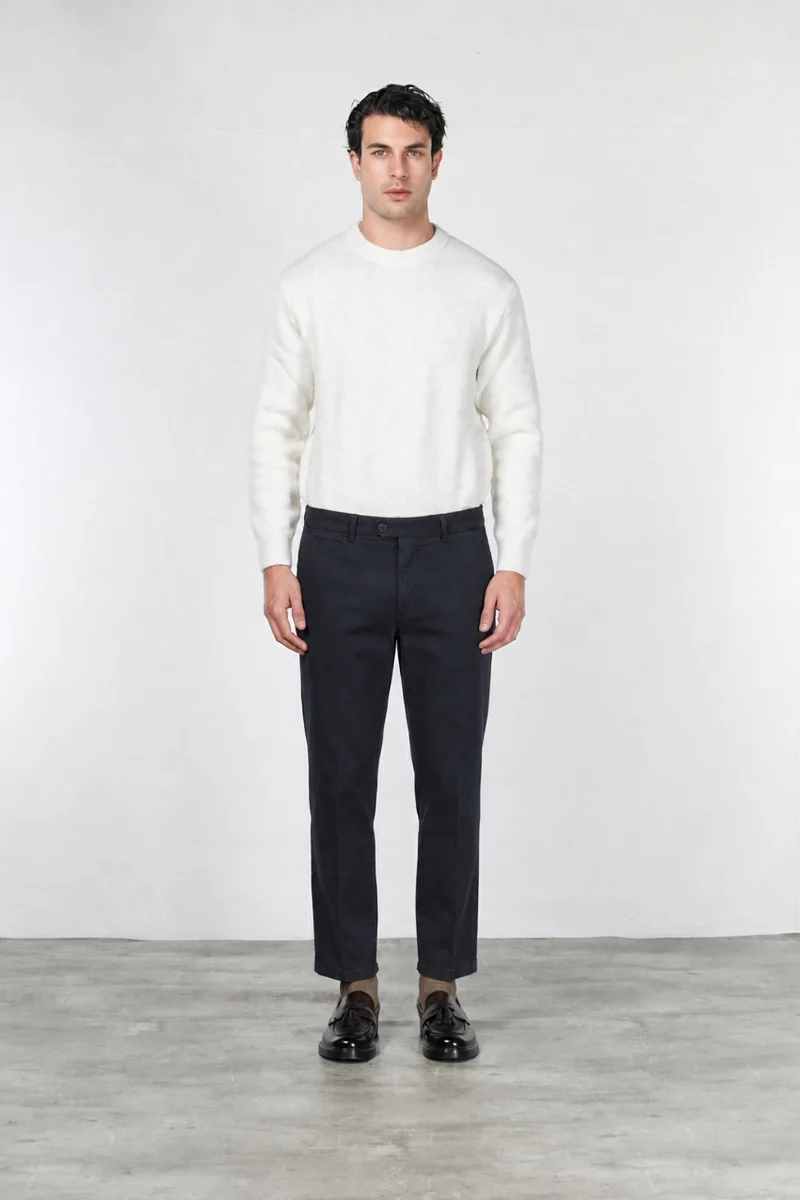 Pantalon Chino Homme Garden en Tissu Bull Stretch Coupe Carrot
