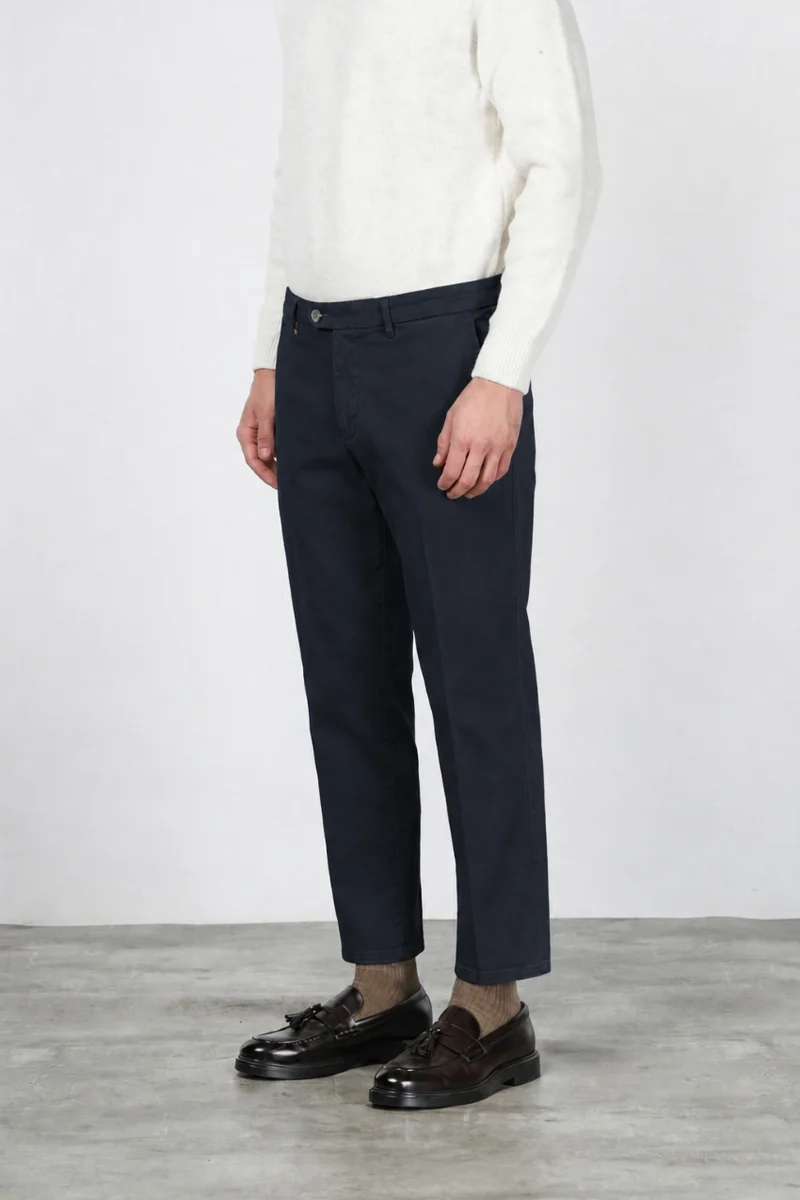 Pantalon Chino Homme Garden en Tissu Bull Stretch Coupe Carrot