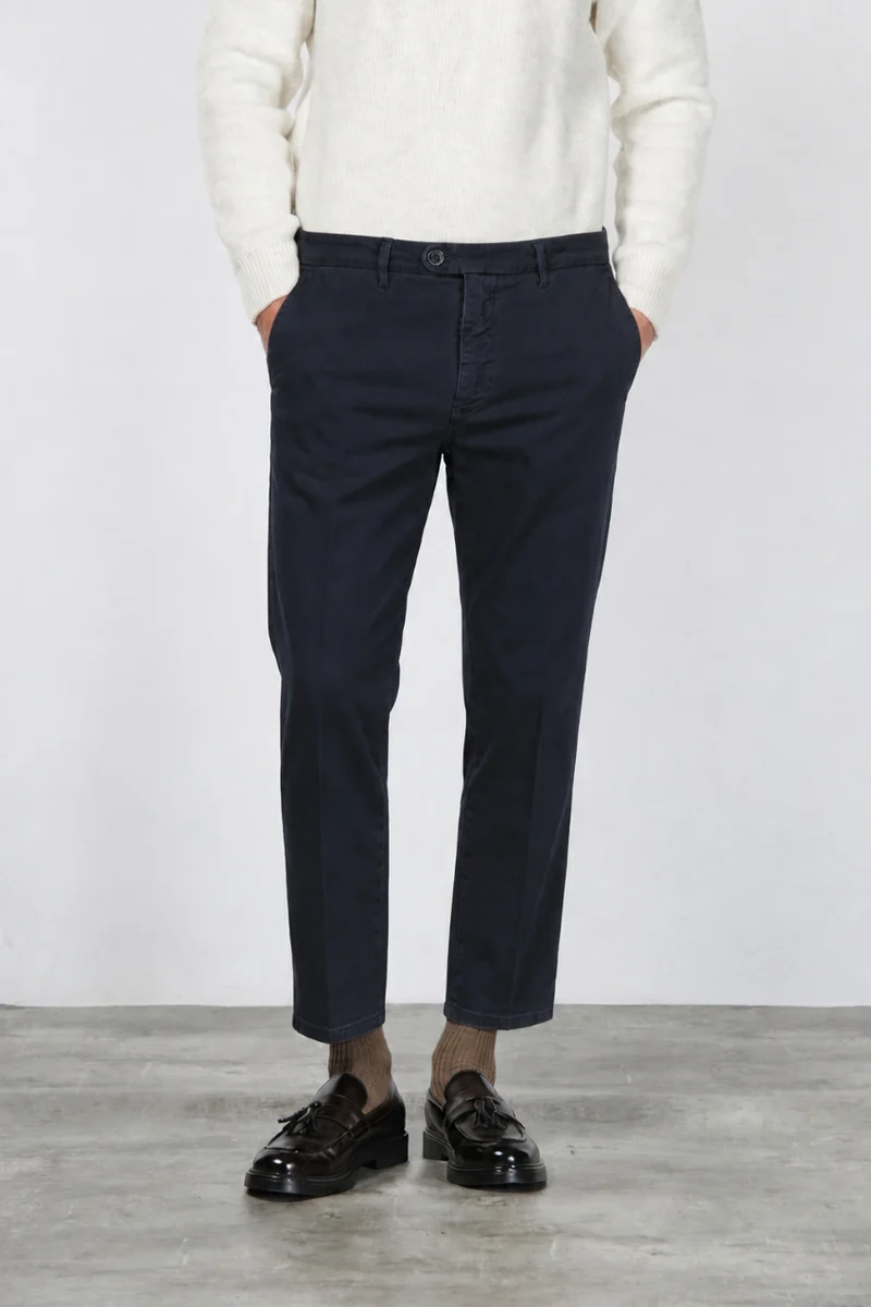 Pantalon Chino Homme Garden en Tissu Bull Stretch Coupe Carrot