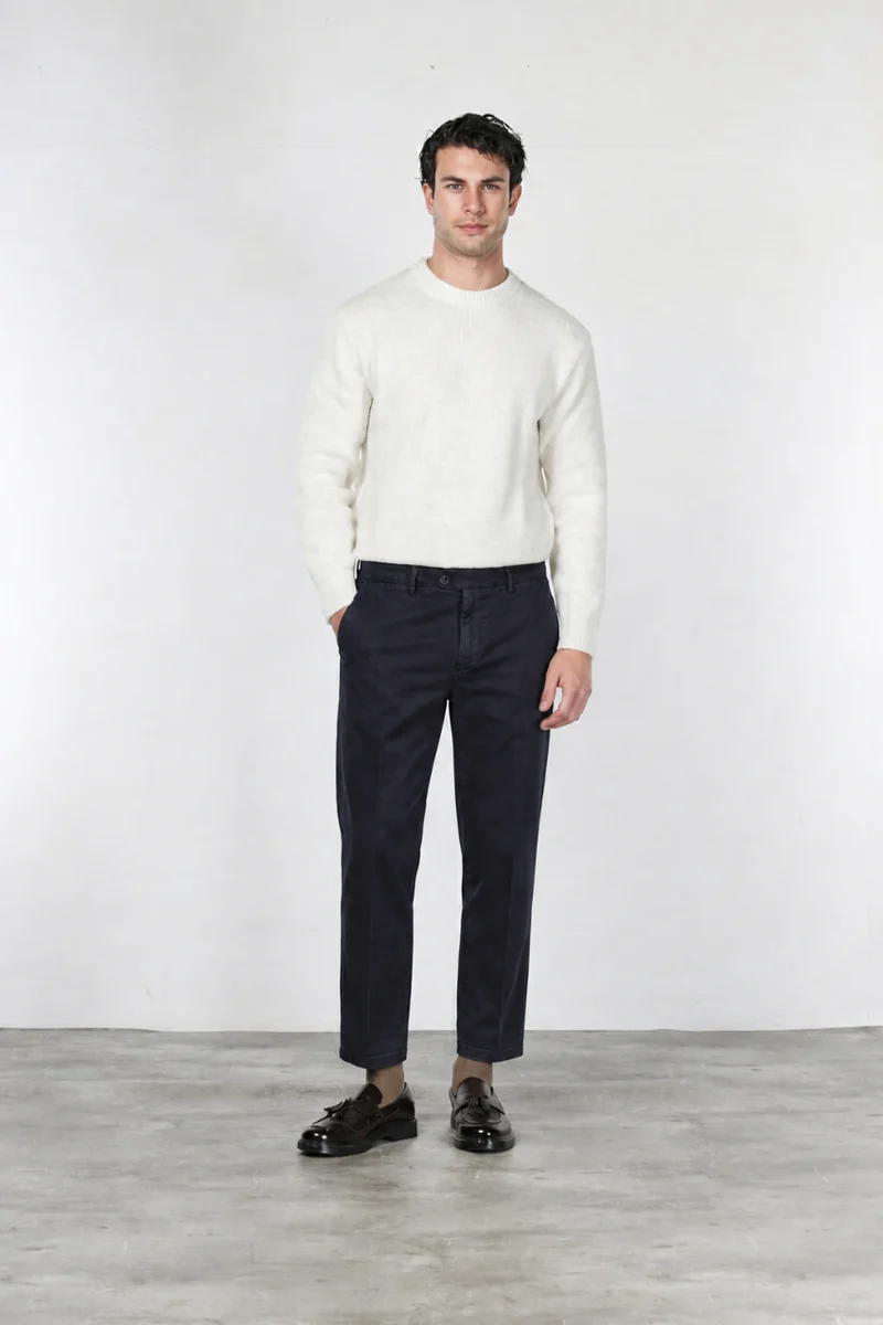 Pantalon Chino Homme Garden en Tissu Bull Stretch Coupe Carrot