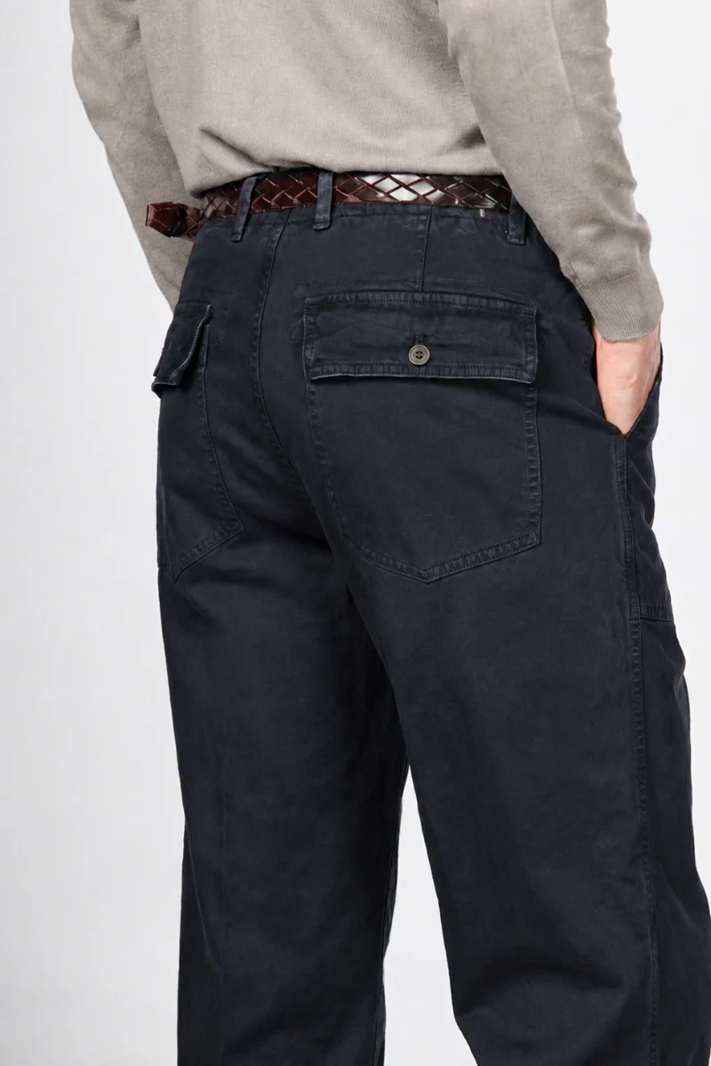 Pantalon chino Prescott Fatigue homme en gabardine relaxed fit