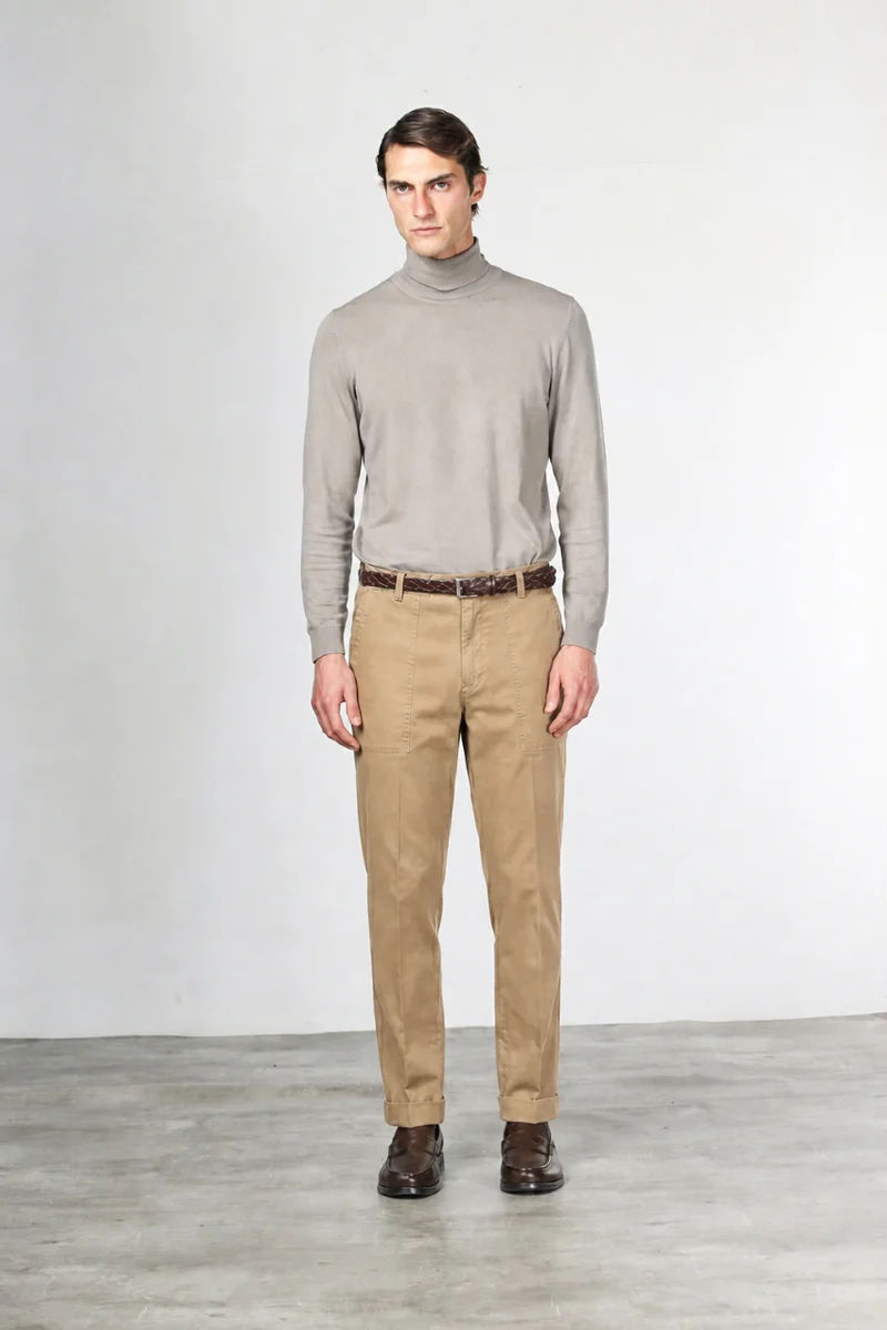 Prescott Fatigue pantalon chino homme en gabardine relaxed fit