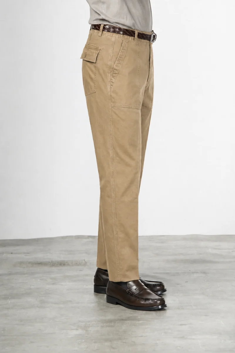 Prescott Fatigue pantalon chino homme en gabardine relaxed fit