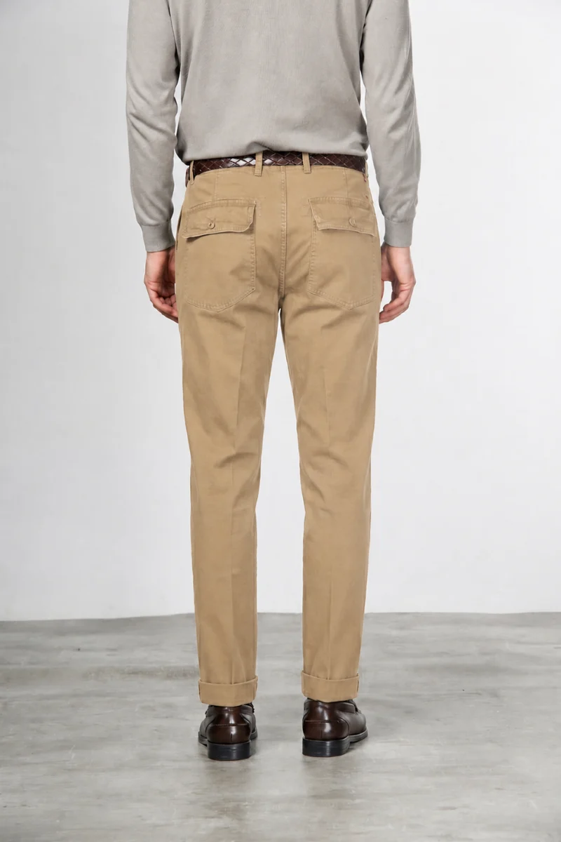 Prescott Fatigue pantalon chino homme en gabardine relaxed fit