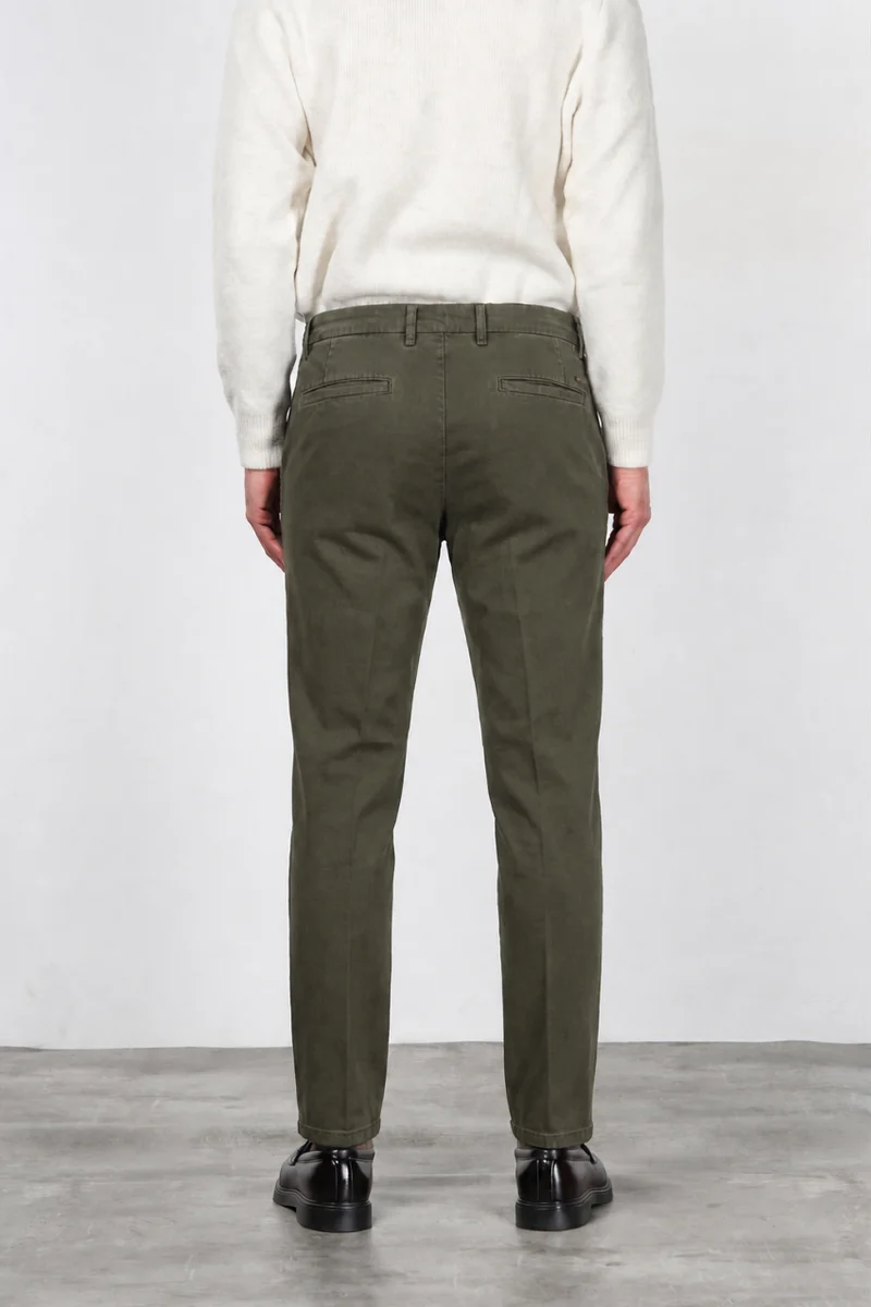 Pantalon Chino Homme Madison en Tissu Bull Stretch Coupe Carrot