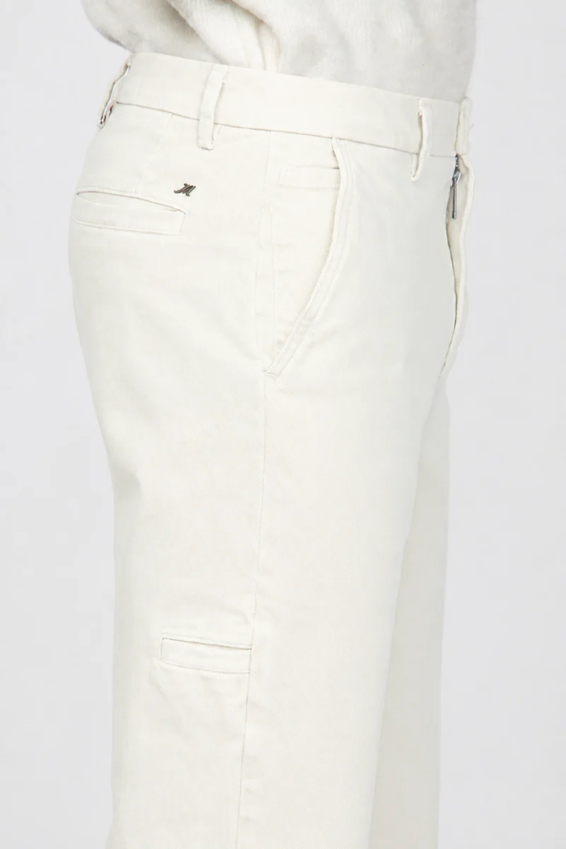 Paris pantalon chino homme en tricotine de coton tapered fit