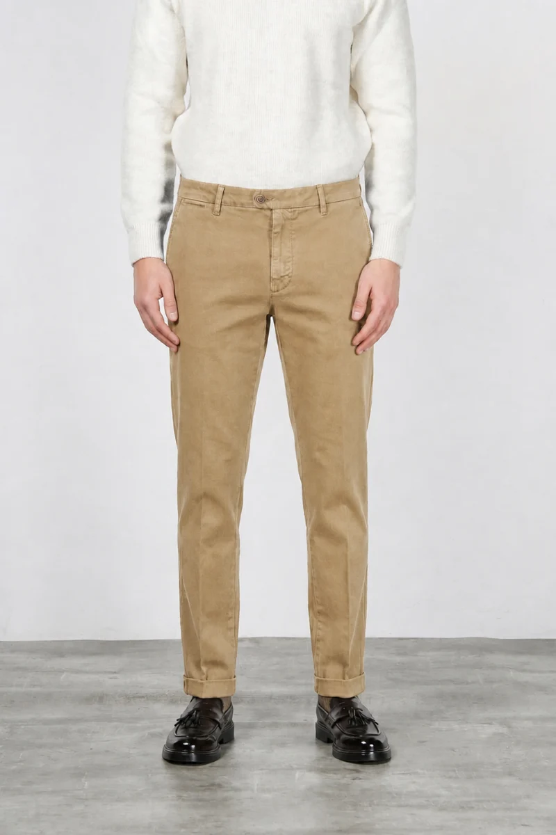 Madison pantalon chino homme en bull stretch carrot fit