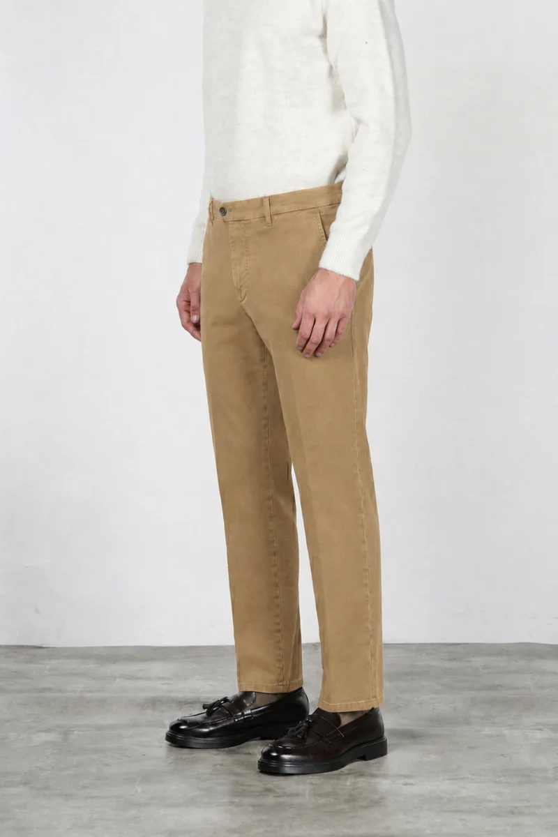 Madison pantalon chino homme en bull stretch carrot fit