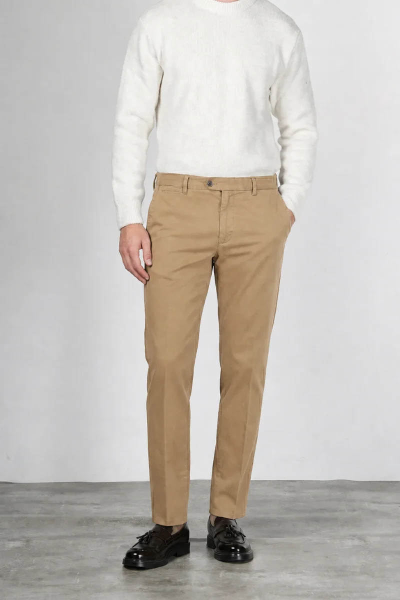 Madison pantalon chino homme en bull stretch carrot fit