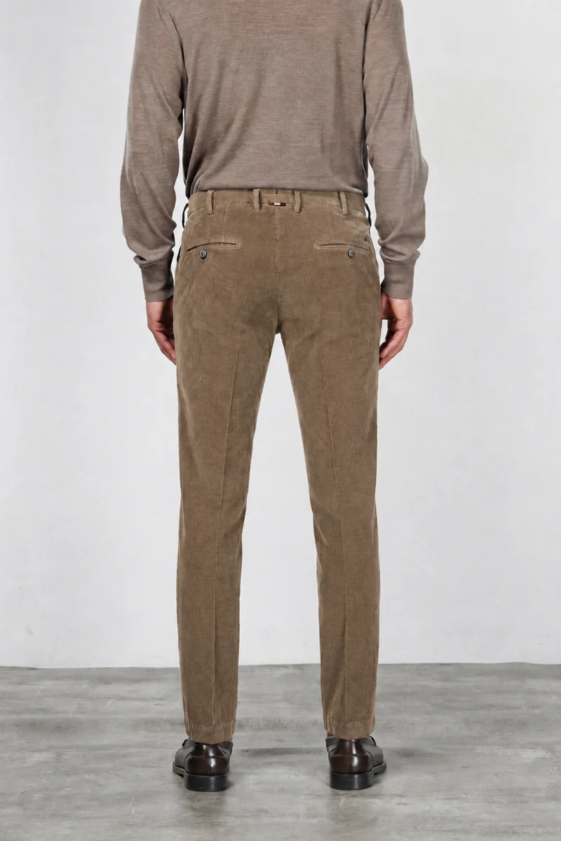 New York pantalon chino homme en velours 2000 raies stretch regular fit ①