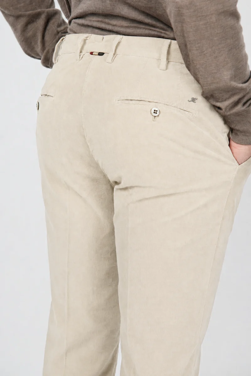 New York pantalon chino homme en velours 2000 raies stretch regular fit ①