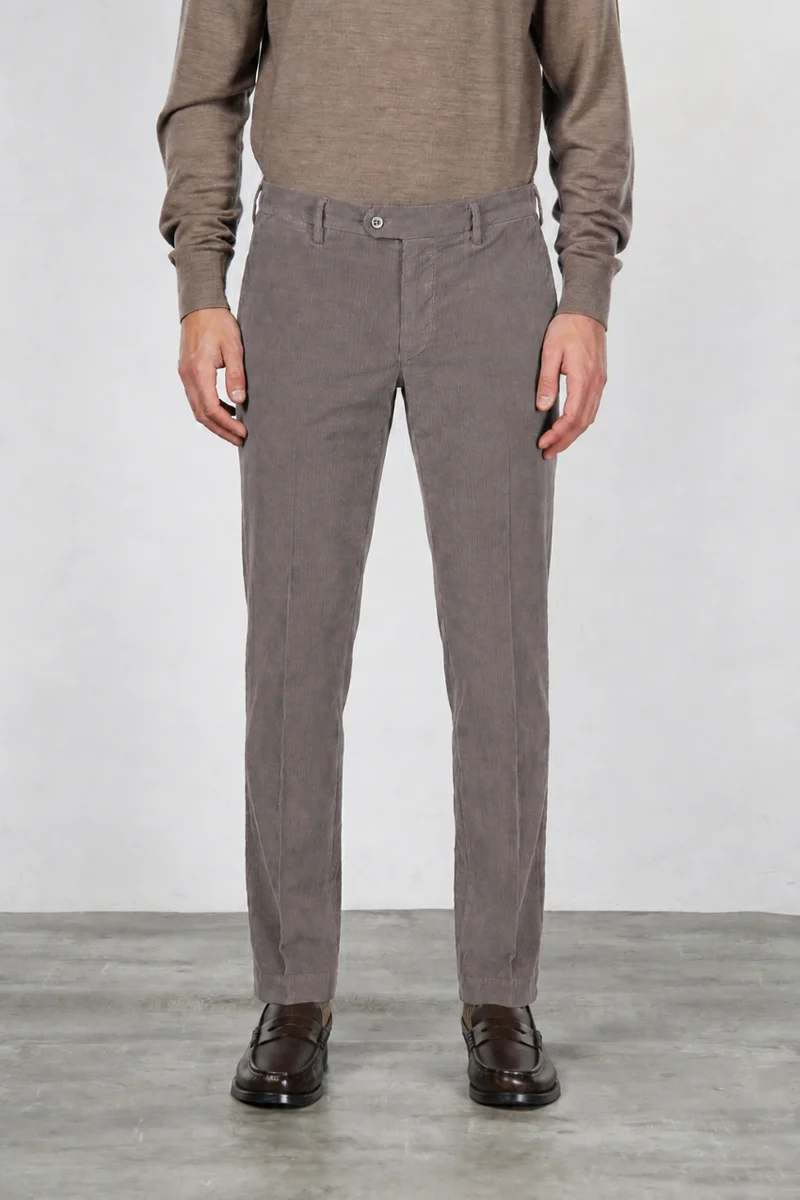 New York pantalon chino homme en velours 2000 raies stretch regular fit ①