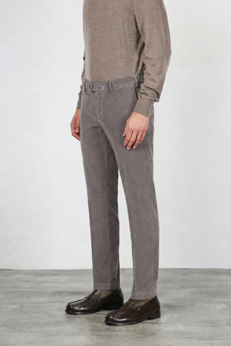 New York pantalon chino homme en velours 2000 raies stretch regular fit ①