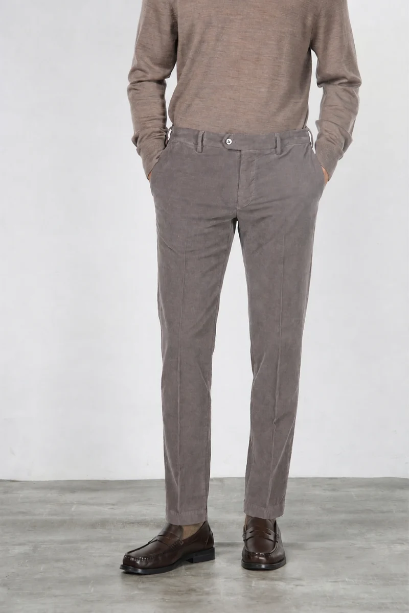 New York pantalon chino homme en velours 2000 raies stretch regular fit ①