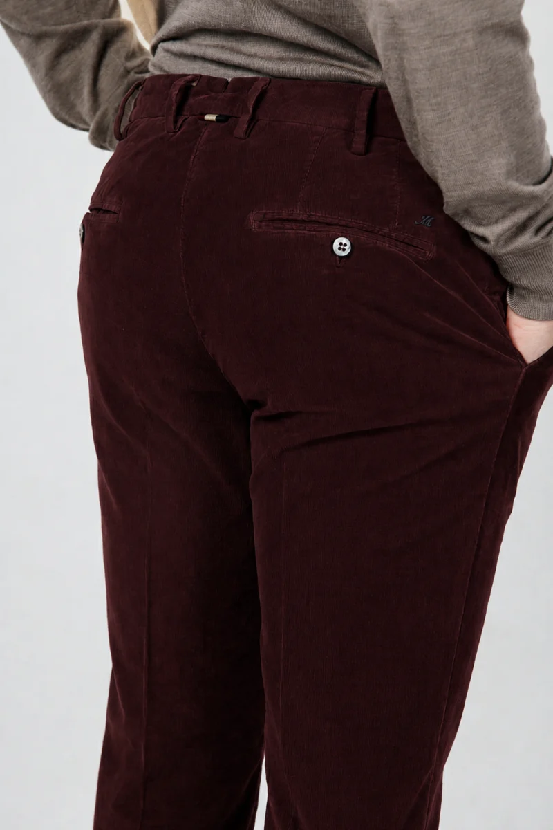 New York pantalon chino homme en velours 2000 raies stretch regular fit ①