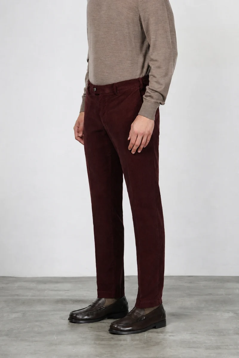 New York pantalon chino homme en velours 2000 raies stretch regular fit ①