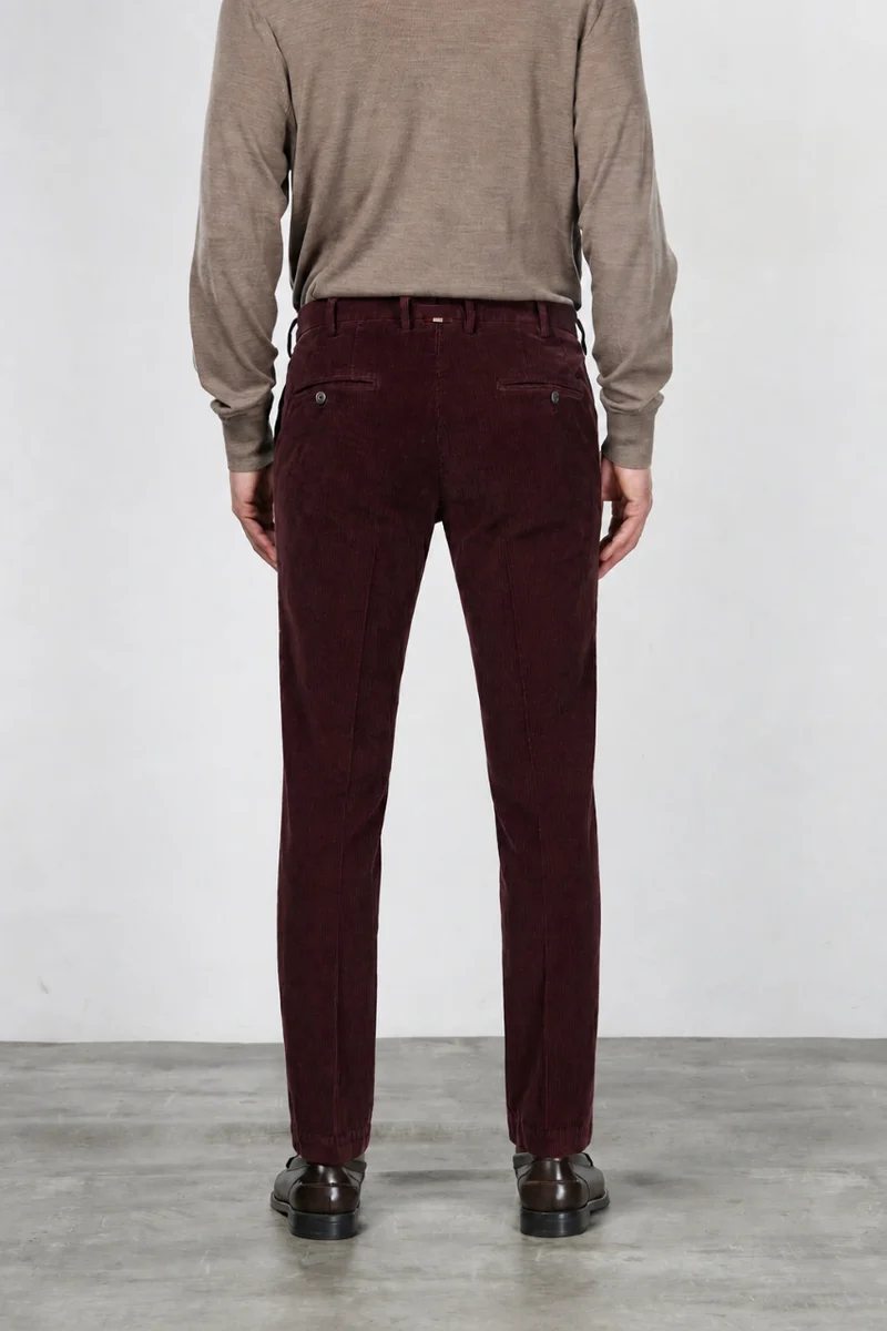 New York pantalon chino homme en velours 2000 raies stretch regular fit ①