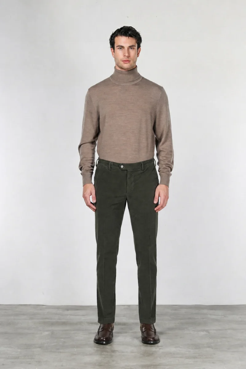 New York pantalon chino homme en velours 2000 raies stretch regular fit ①