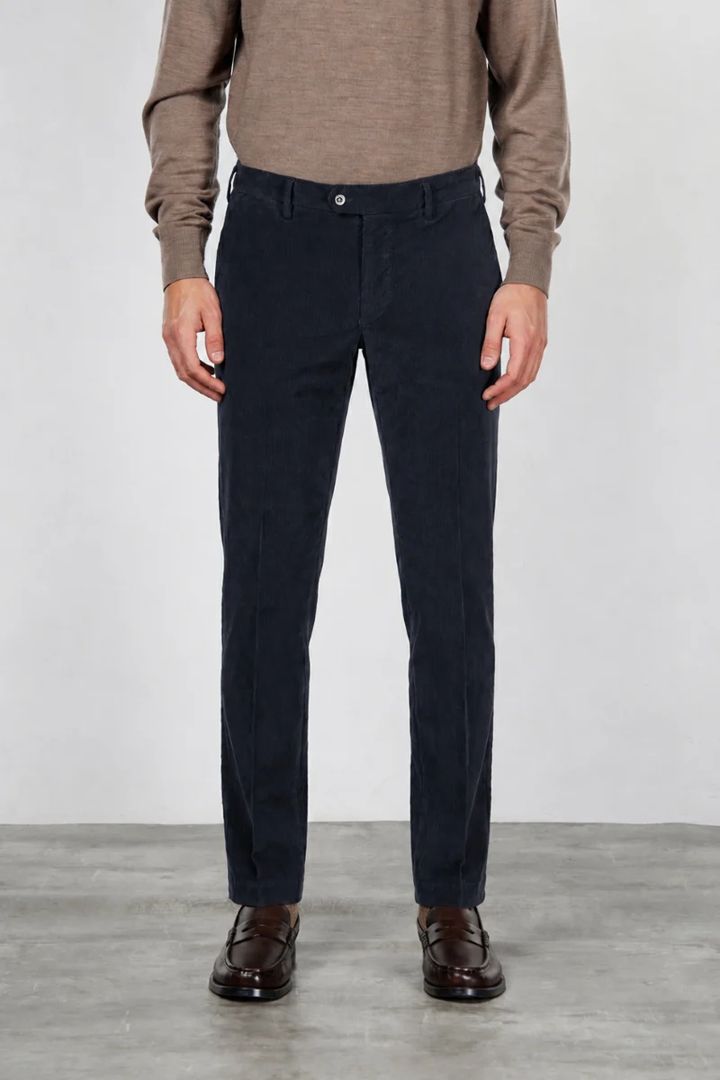 New York pantalon chino homme en velours 2000 raies stretch regular fit ①