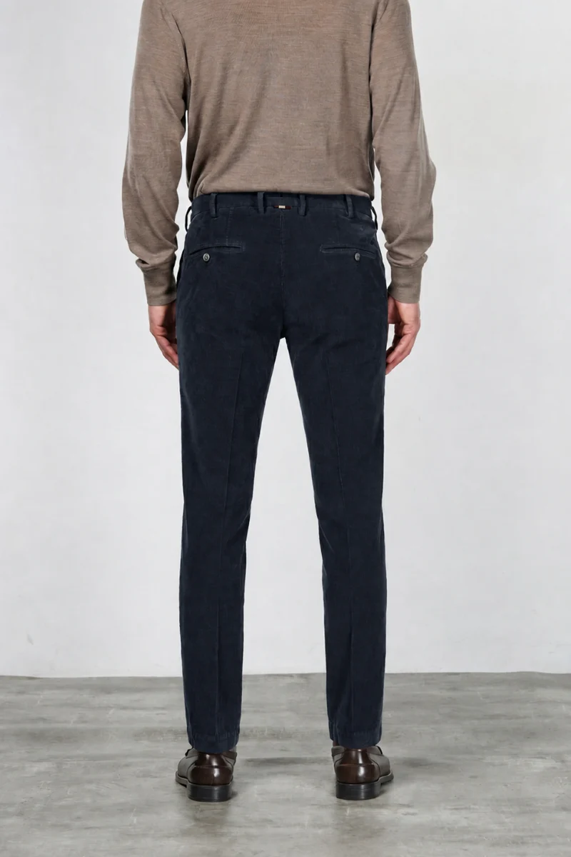 New York pantalon chino homme en velours 2000 raies stretch regular fit ①
