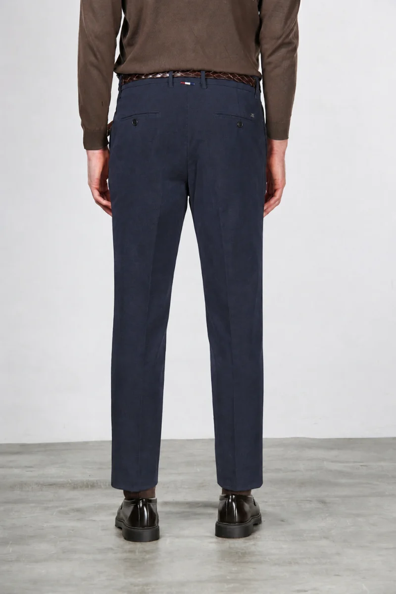 Paris pantalon chino homme en velours 1000 rayures stretch carrot fit ①