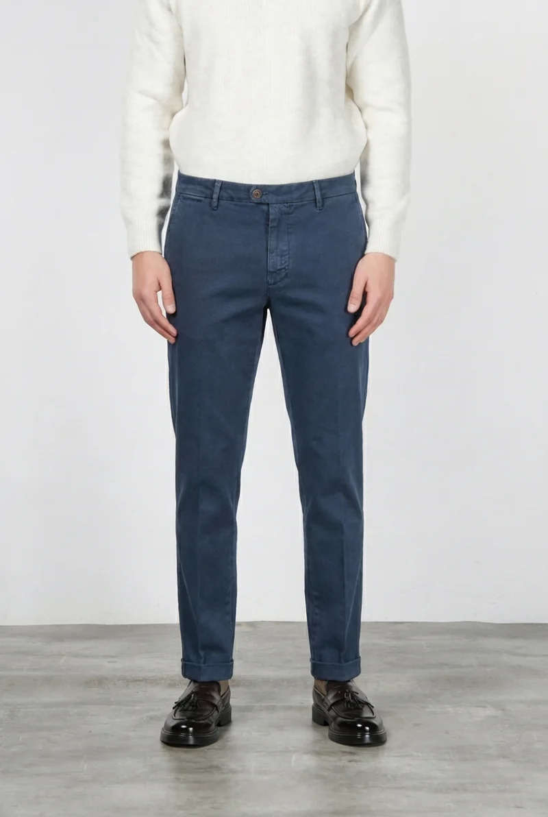 Madison pantalon chino homme en bull stretch carrot fit