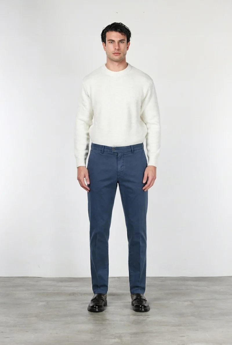 Madison pantalon chino homme en bull stretch carrot fit