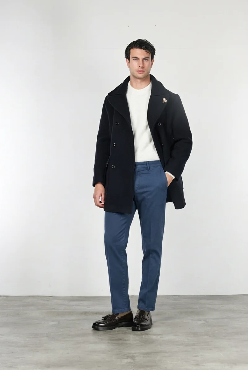 Madison pantalon chino homme en bull stretch carrot fit