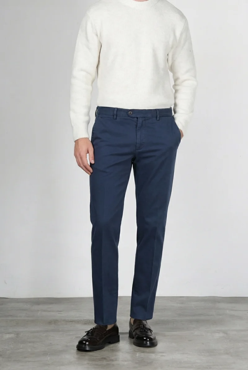 Madison pantalon chino homme en bull stretch carrot fit