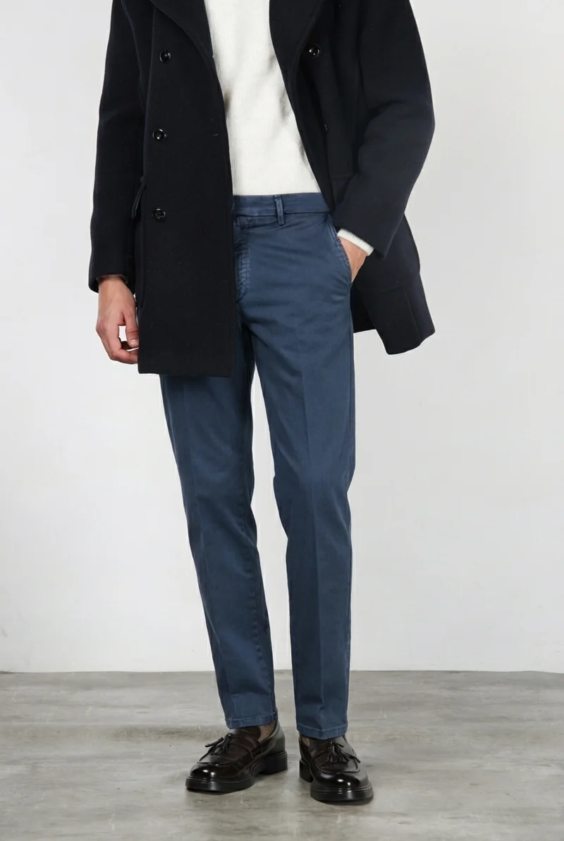 Madison pantalon chino homme en bull stretch carrot fit