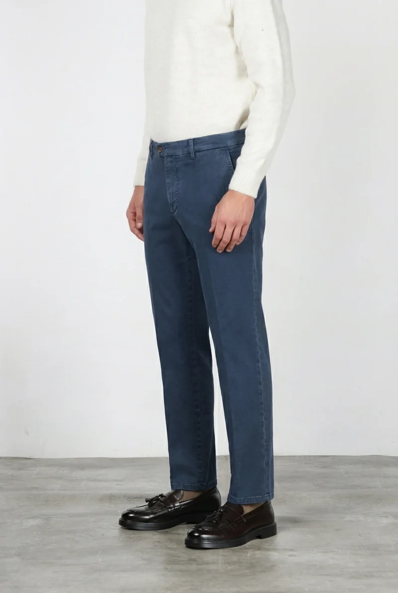 Madison pantalon chino homme en bull stretch carrot fit