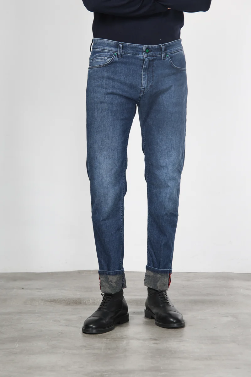 Harris pantalon 5 poches homme en denim motif camouflage regular fit