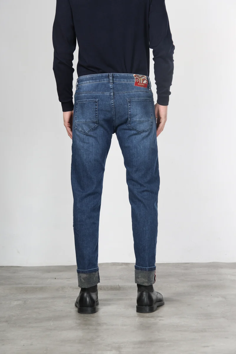 Harris pantalon 5 poches homme en denim motif camouflage regular fit