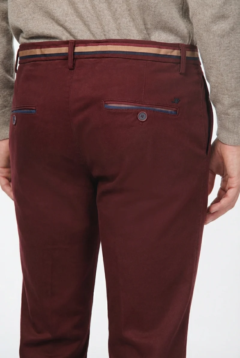 Torino Winter pantalon chino homme en gabardine stretch slim fit