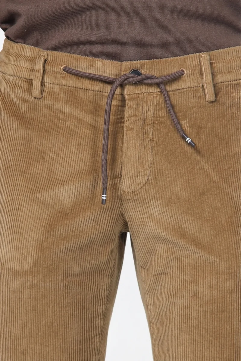 Milano Jogger pantalon chino homme en velours 500 raies extra slim fit