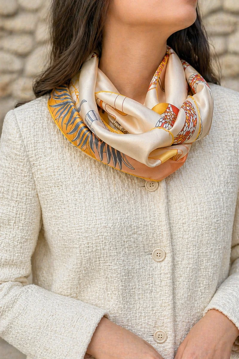 Le foulard en soie "Grandes Plaines"