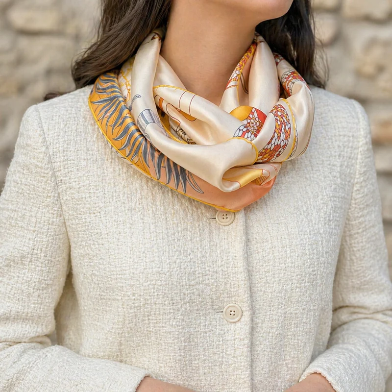 Le foulard en soie "Grandes Plaines"
