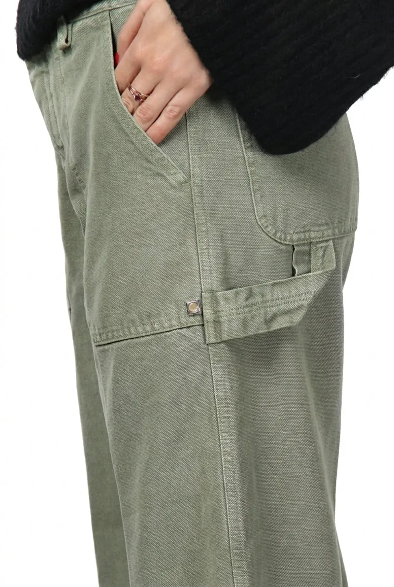 Pantalon Chino Femme Dallas Wide en Canvas Coupe Straight