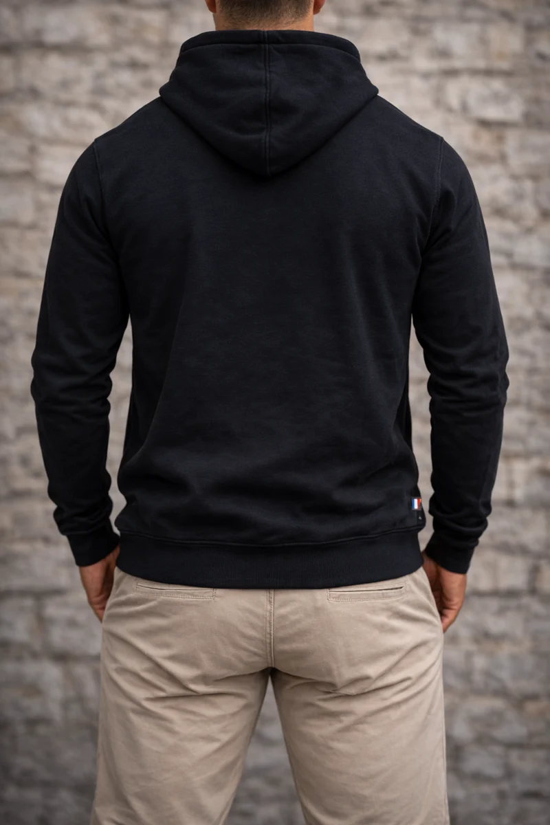 Le sweat à capuche - Tricolore