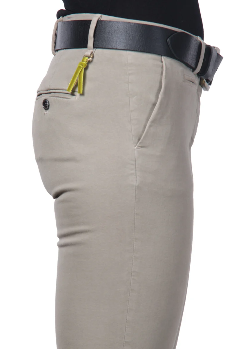 New York Slim pantalon chino femme en satin slim fit ①