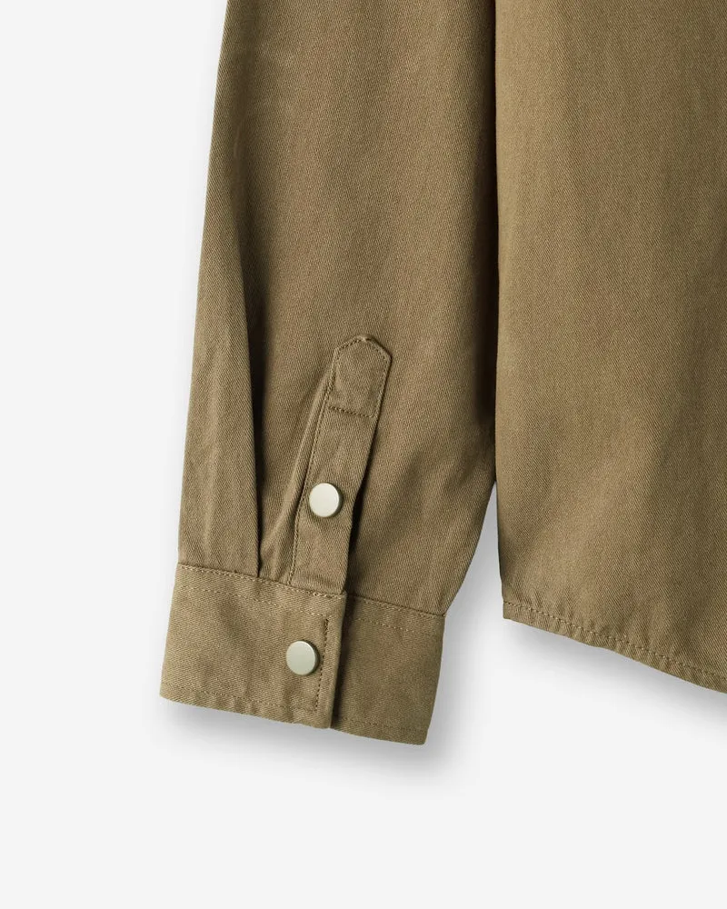 Aden Snap Button Overshirt with Chest Pockets