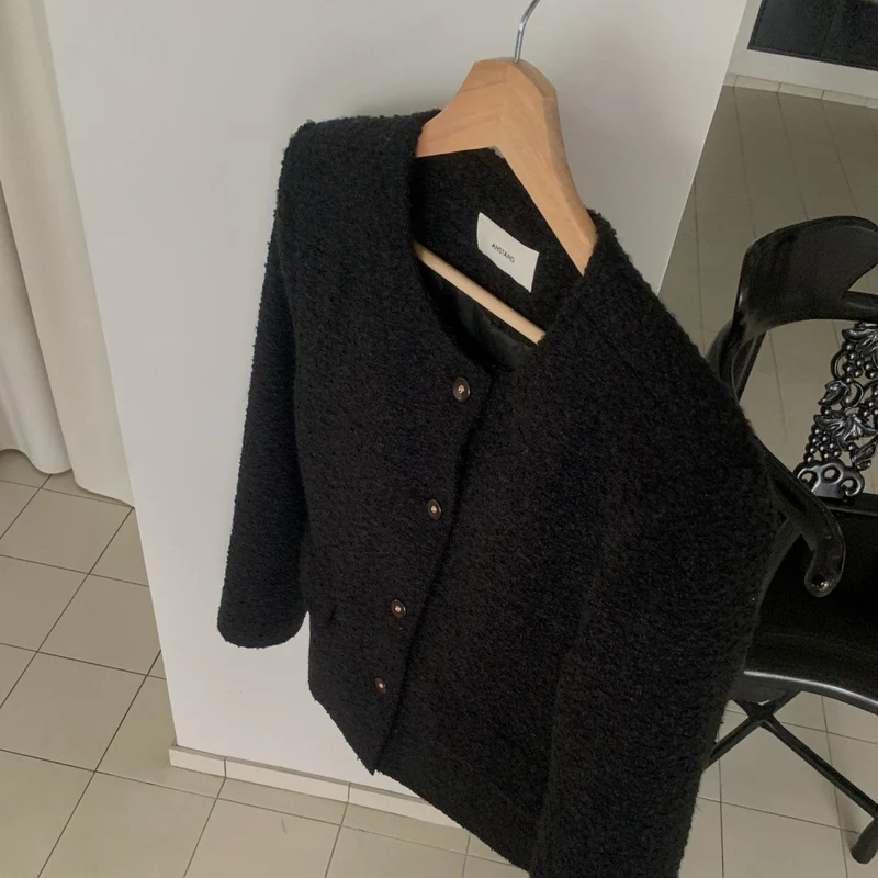 Anstand Tweed Jacket with Flap Pockets
