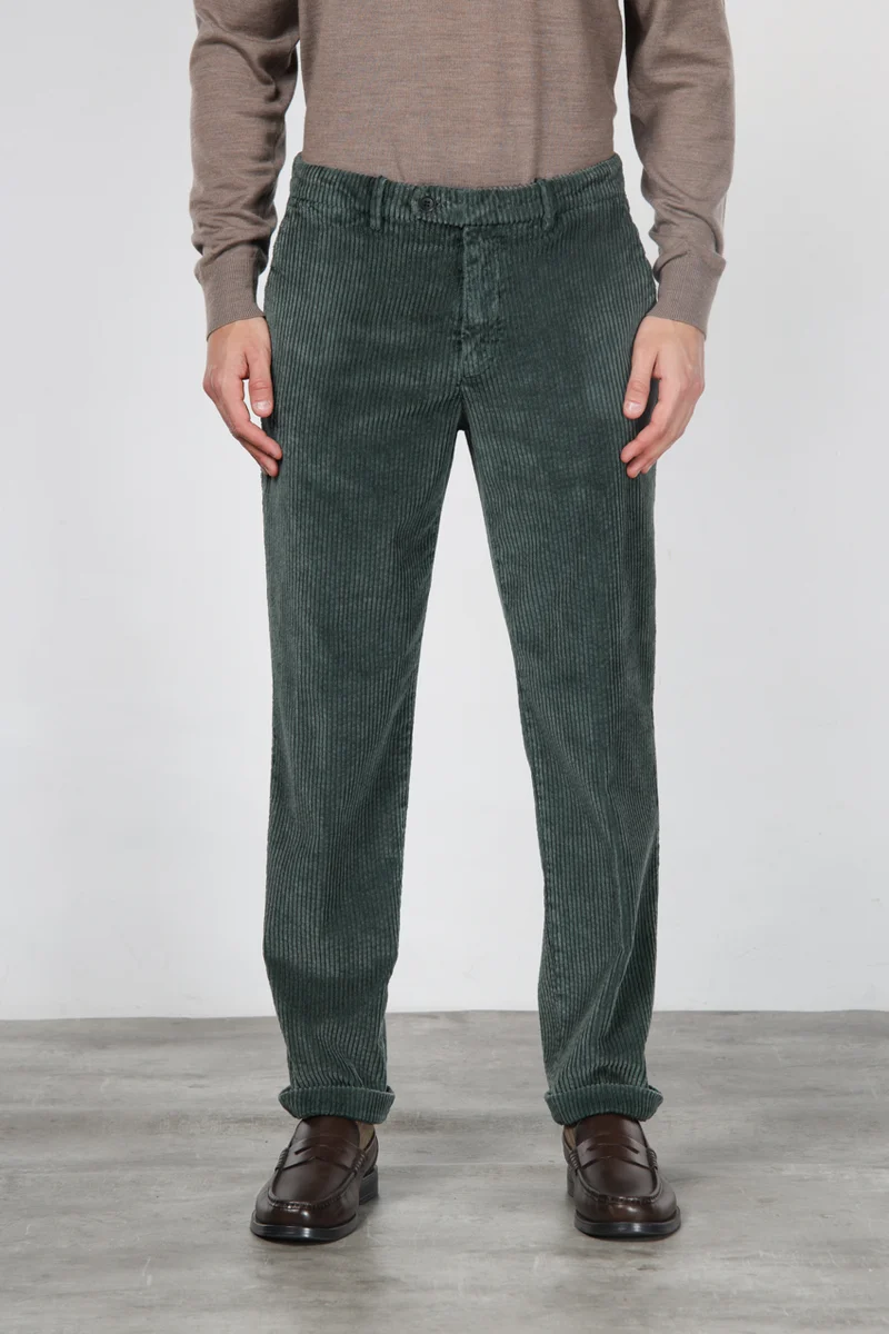 Paris pantalon chino homme en velours à grosses côtes carrot fit