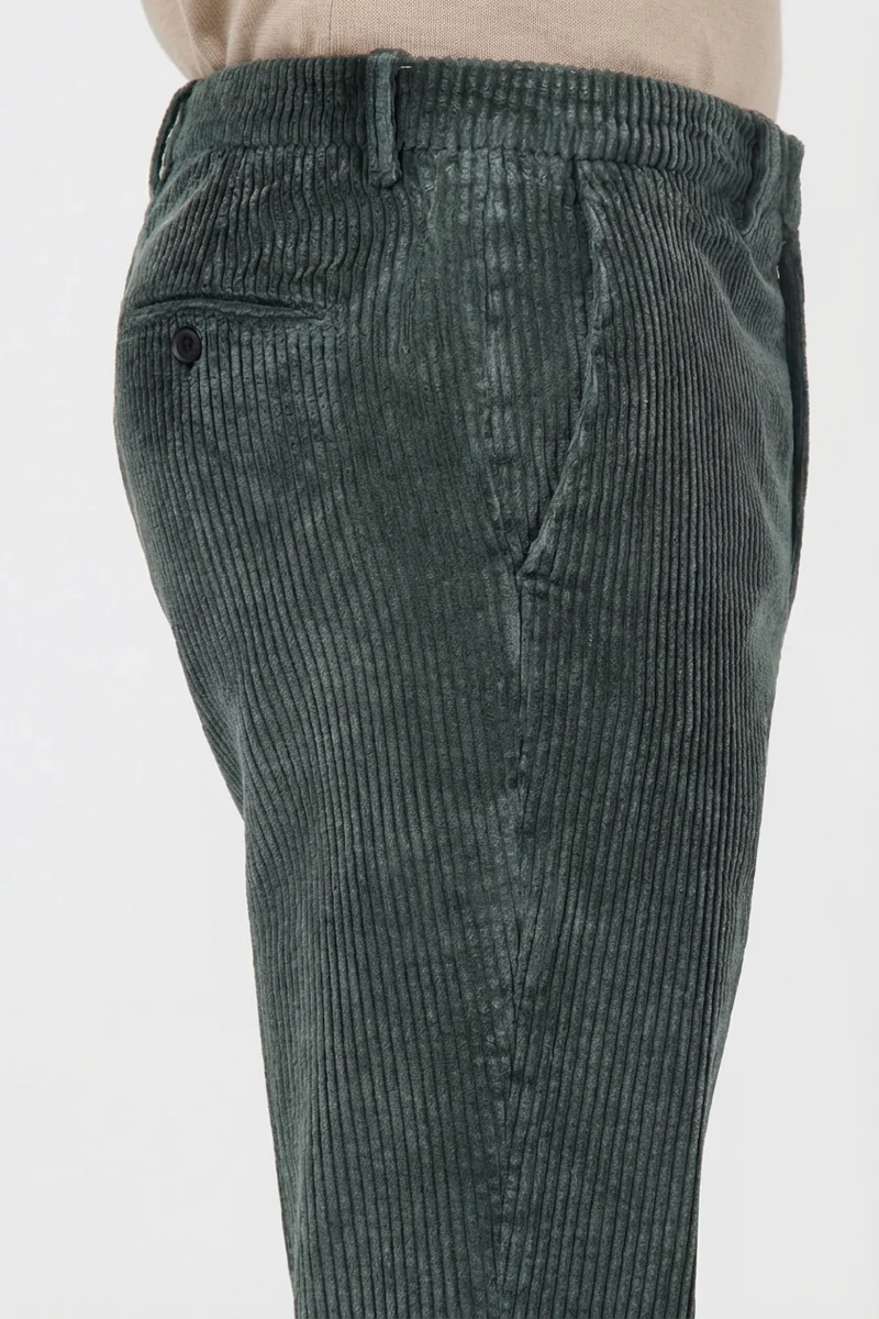 Paris pantalon chino homme en velours à grosses côtes carrot fit