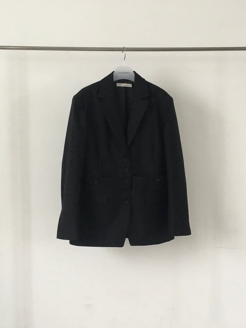 Lovemoment Two-Way Detachable Button Blazer Set